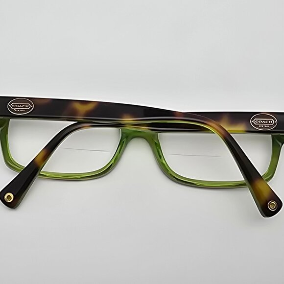 Coach HC6040 5117 Brooklyn Tortoise on Neon Green Eyeglasses Frame w/ Flexhinge - Picture 10 of 13